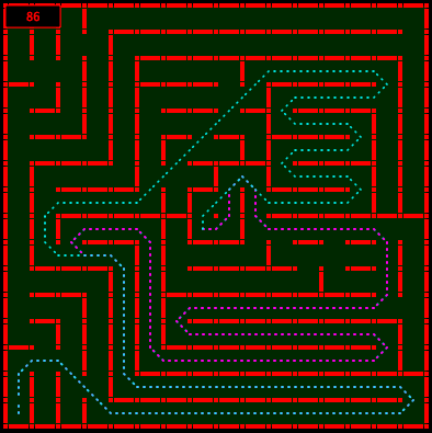 The maze for the RoboTIC 2011 micromouse contest finals