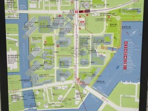 Local map for the area around Shibaura Institute 