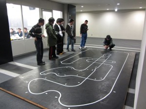 The large practice track outside the pits area in Shibaura Institute