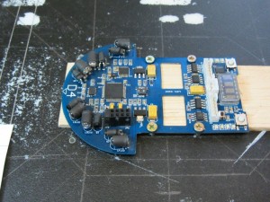 micromouse fixed down before aligning sensors